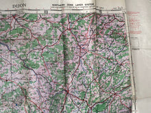 Charger l&#39;image dans la galerie, Original WW2 British Army / RAF Map - Dijon France
