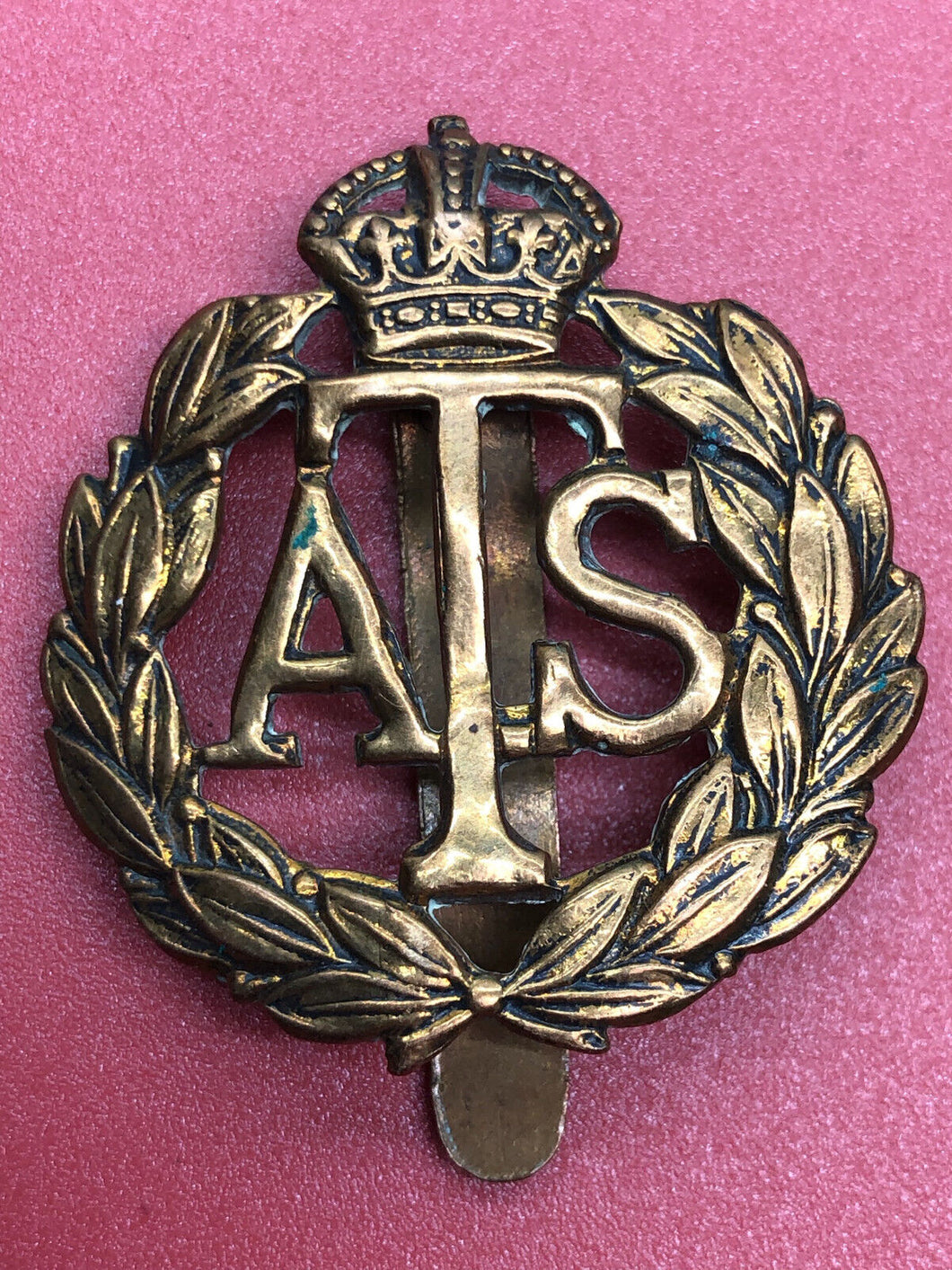 Original WW2 British Army ATS Auxiliary Territorial Service Cap Badge