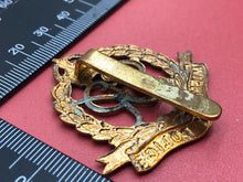 Load image into Gallery viewer, Original WW2 British Army Royal Military Police George VI Cap Badge
