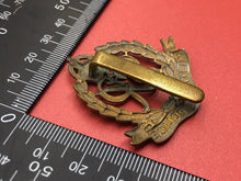 Load image into Gallery viewer, Original WW2 British Army Royal Military Police George VI Cap Badge
