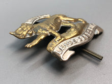 Load image into Gallery viewer, Original British Army WW2 Cap Badge - Leicestershire Regiment
