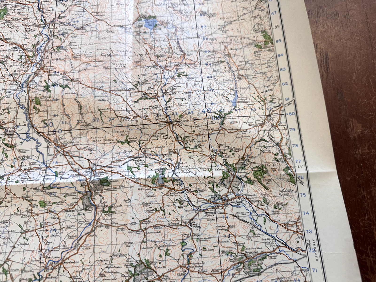 Original WW2 British Army GSGS OS Map of England & Wales - Ribblesdale - The Militaria Shop