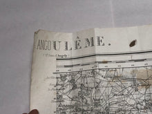 Charger l&#39;image dans la galerie, Original WW2 French Army Map of Angoulême, France
