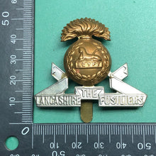 Load image into Gallery viewer, Original WW2 British Army Cap Badge - The Lancashire Fusiliers
