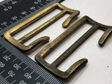 Load image into Gallery viewer, Original WW2 British Army Small Pack / Large Pack Strap Brass Buckles
