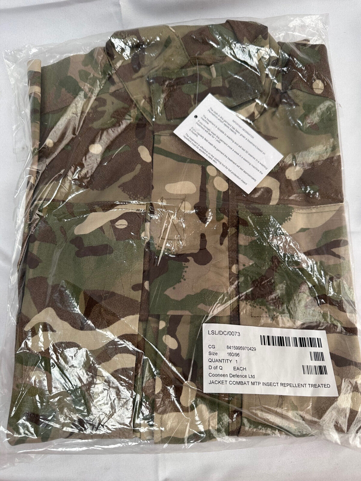 Genuine British Army MTP IR Combat Jacket - Size 160/96 - New Old Stock - The Militaria Shop
