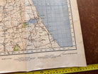 Original WW2 British Army OS Map of England & Wales -Great Driffield Bridlington - The Militaria Shop