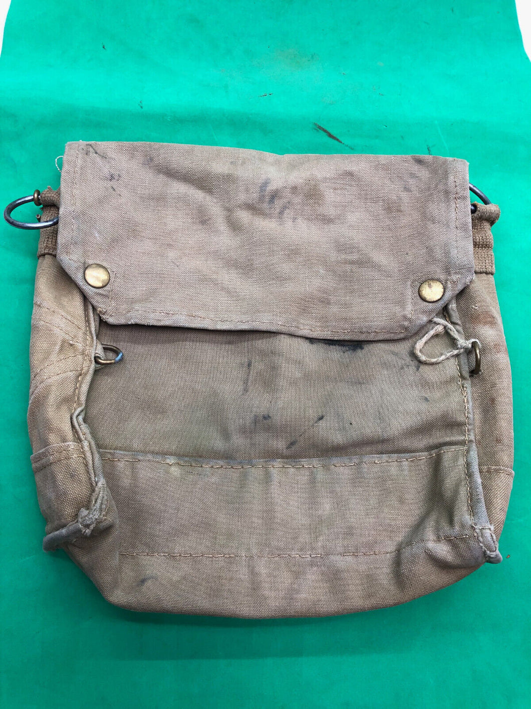 Original WW2 British Army Soldiers Gas Mask Bag