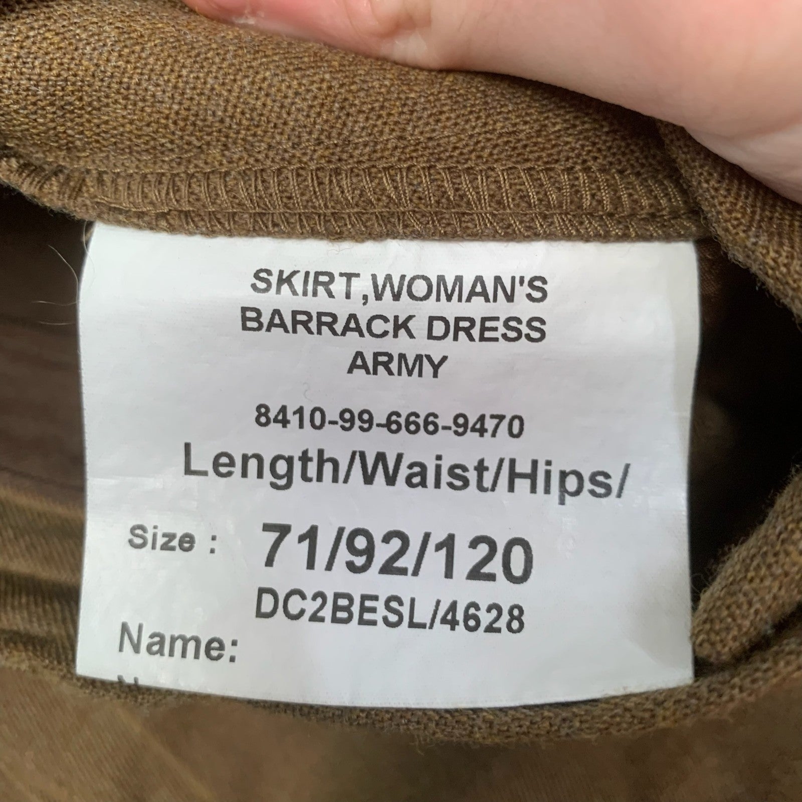 British Army Woman's No2 Dress Uniform Skirt - Grade 1 - Size 71/92/120 - The Militaria Shop