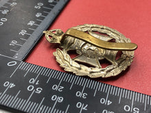 Load image into Gallery viewer, Original WW1 British Army Rifle Brigade (The Prince Consort&#39;s Own) Cap Badge
