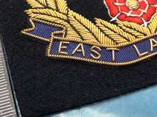 Load image into Gallery viewer, British Army Bullion Embroidered Blazer Badge - East Lancashire Regiment
