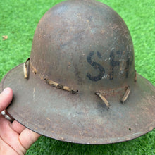 Load image into Gallery viewer, Original WW2 British Home Front Civillian Zuckerman Helmet - SFP - 1941 Dated
