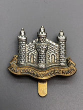 Load image into Gallery viewer, Original WW1 British Army Cap Badge - The Cambridgeshire Regiment
