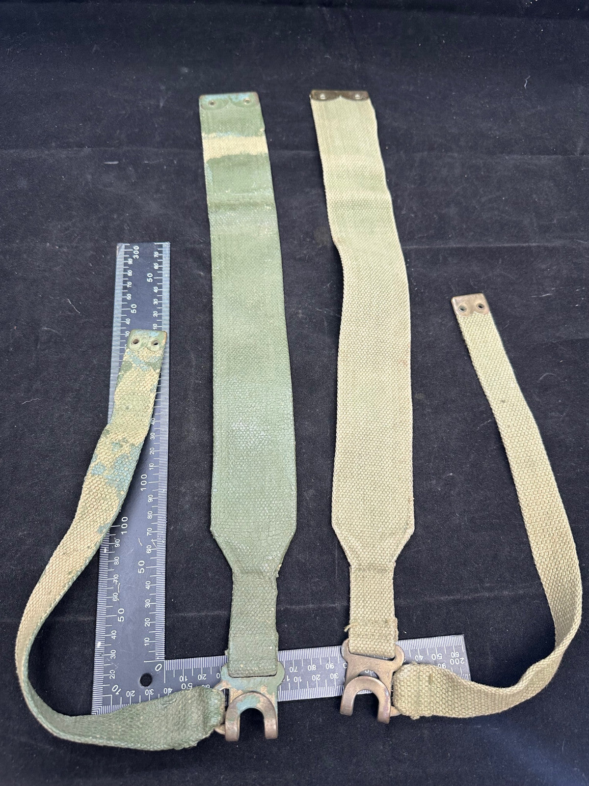 Original WW2 Dated British Army 37 Pattern L Strap Set - The Militaria Shop