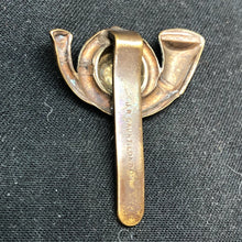 Load image into Gallery viewer, Original WW2 British Army Cap Badge - King&#39;s Own Yorkshire Light Infantry - The Militaria Shop
