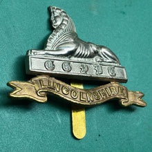 Load image into Gallery viewer, Original British Army Cap Badge - The Lincolnshire Regiment
