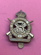 Load image into Gallery viewer, Original WW1 British Army Cap Badge - 3rd County of London Yeomanry
