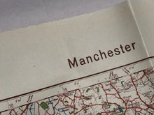 Load image into Gallery viewer, Original WW2 German Army Map of UK - Manchester / Liverpool / North West England
