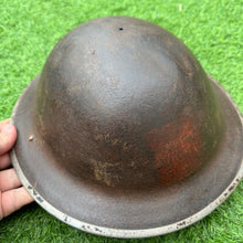 Charger l&#39;image dans la galerie, WW2 British Army Mk2 Brodie Helmet - Original Paintwork &amp; Divisional Sign
