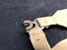 Load image into Gallery viewer, Original WW2 British Army 37 Pattern Khaki L-Straps Webbing - Wartime Dated
