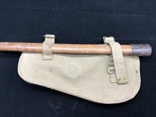 Load image into Gallery viewer, Original WW2 British Army Entrenching Tool, Helve &amp; Cover Set - Wartime Dated
