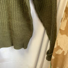 Vintage British Army OD Olive Green Pull Over Commando Jumper Wool - Size 100cm - The Militaria Shop