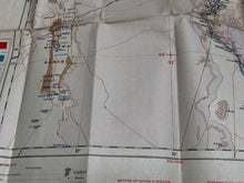 Charger l&#39;image dans la galerie, Original WW2 British Army / RAF Map Showing RAF Bases - Aswan Egypt
