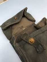 Charger l&#39;image dans la galerie, Original WW2 British RAF 37 Pattern Webbing Bren / Universal Pouch Wartime Dated
