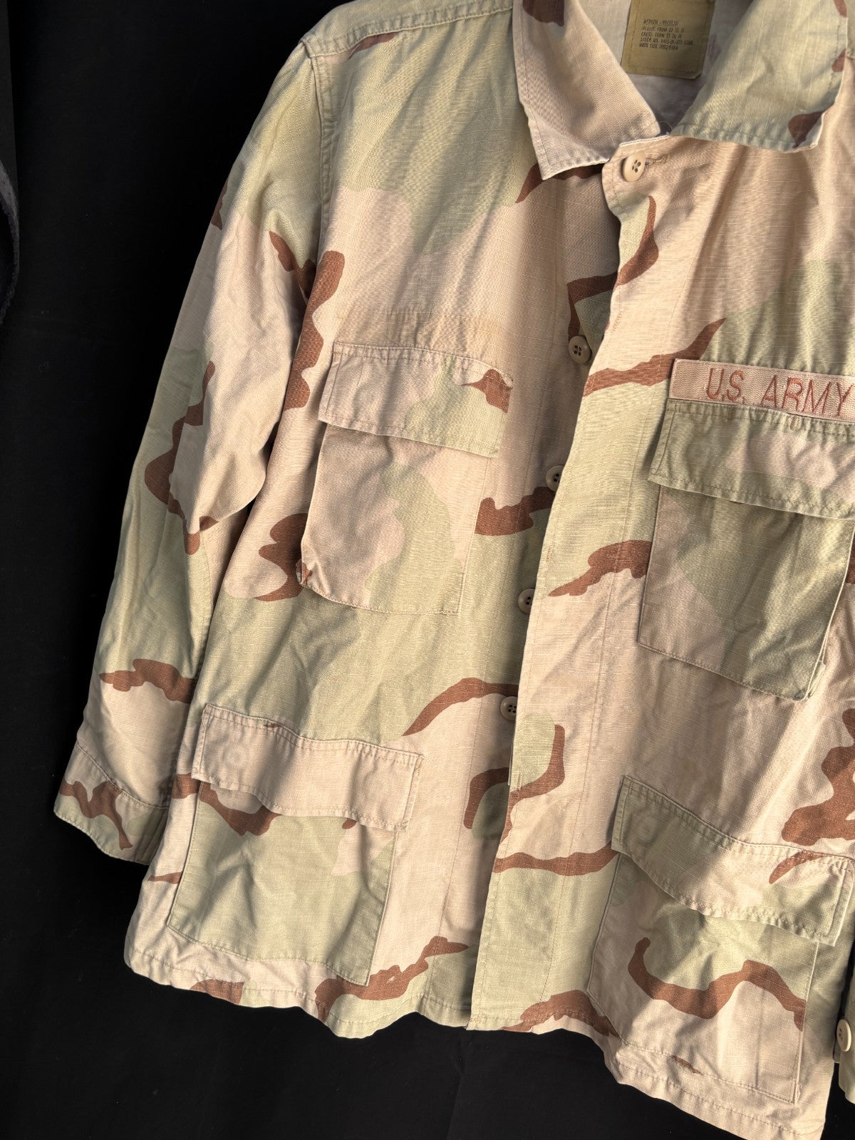 Gulf War US Army DCU Camouflaged Combat Field Coat/Jacket - Medium/Regular - The Militaria Shop