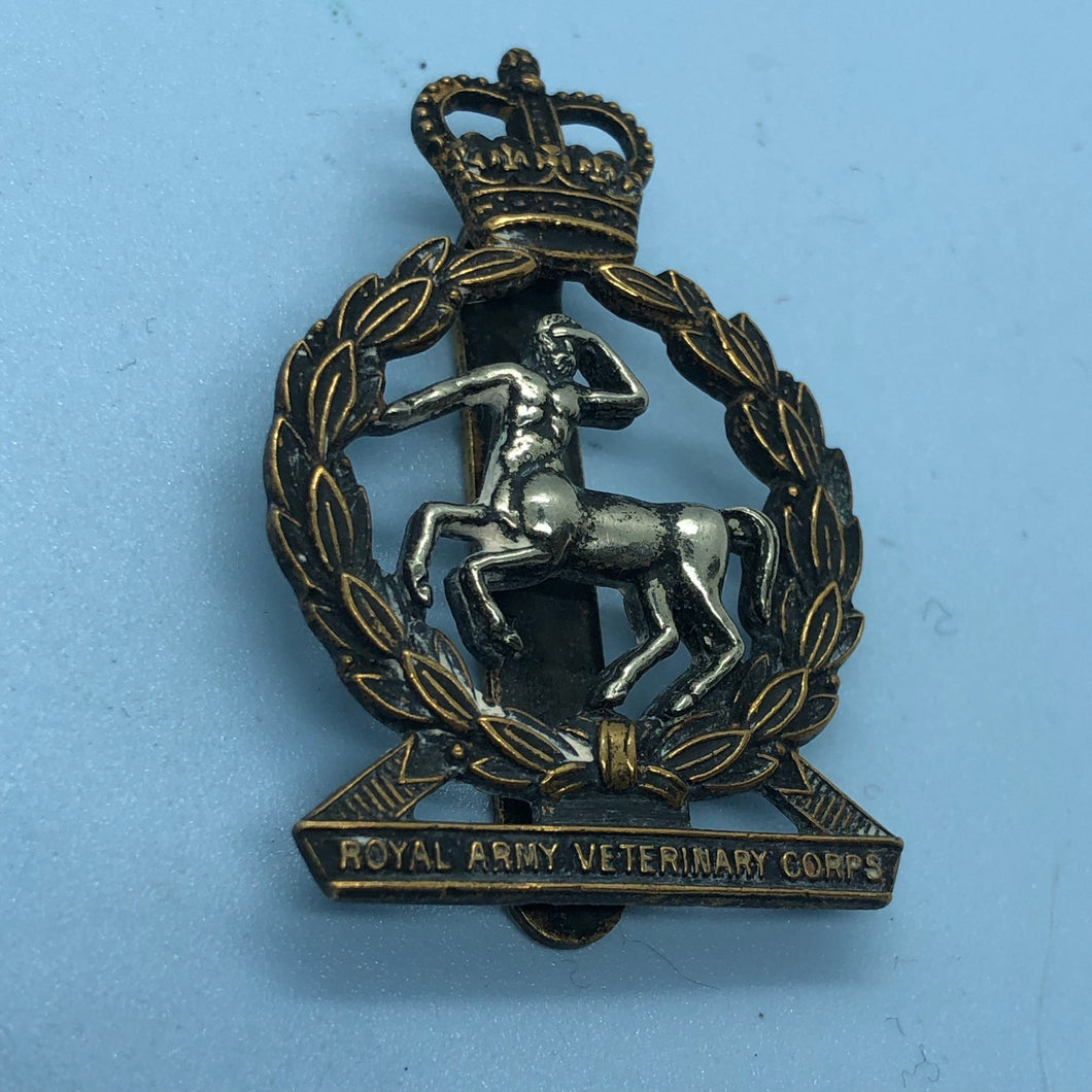 Original British Army Cap Badge - Royal Army Veterinary Corps - The Militaria Shop