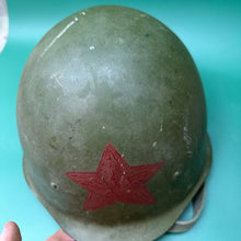 Load image into Gallery viewer, Original WW2 Russian Army Ssh 40 Combat Helmet - Interesting Marking!
