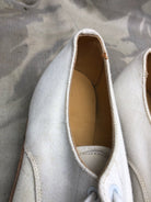 Genuine British Army Women's White Summer Shoes - WW2 Pattern - Size UK 3 M - The Militaria Shop
