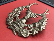 Load image into Gallery viewer, Original WW2 British Army Gordon Highlanders Scottish Cap Badge
