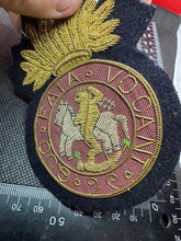 Load image into Gallery viewer, British Army Bullion Embroidered Blazer Badge - Royal Northumberland Regiment
