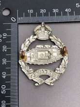 Load image into Gallery viewer, Original British Army WW2 Royal Tank Regiment RTR Cap Badge
