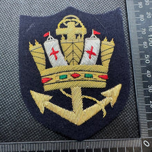 Load image into Gallery viewer, British Royal Merchant Navy Marine Bullion Embroidered Blazer Badge
