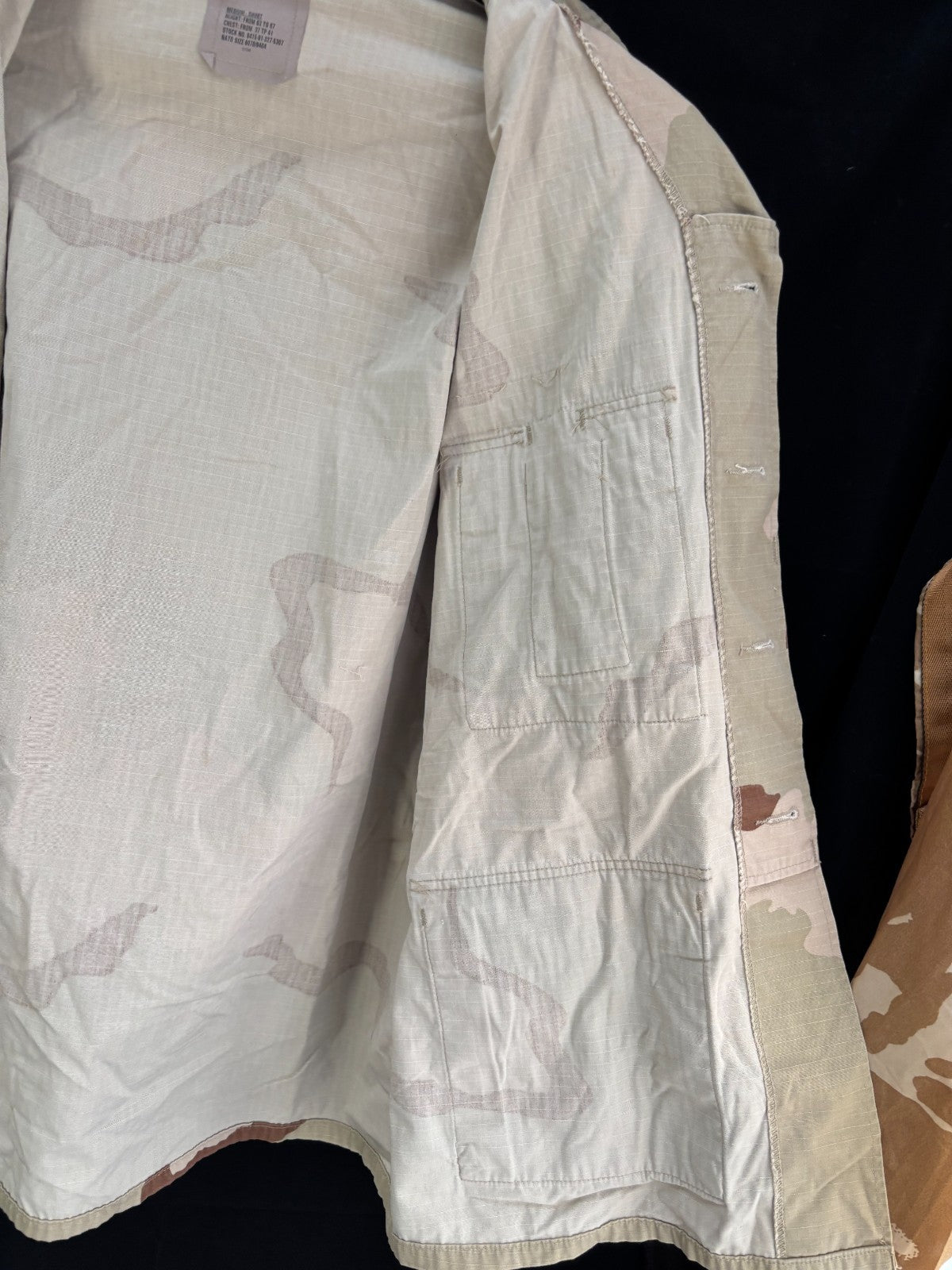 Gulf War US Army DCU Camouflaged Combat Field Coat/Jacket - Medium/Short - The Militaria Shop