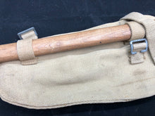 Load image into Gallery viewer, Original WW2 British Army Entrenching Tool, Helve &amp; Cover Set - Wartime Dated
