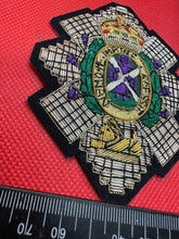 Load image into Gallery viewer, British Army Bullion Embroidered Blazer Badge - The Black Watch Reg -Kings Crown
