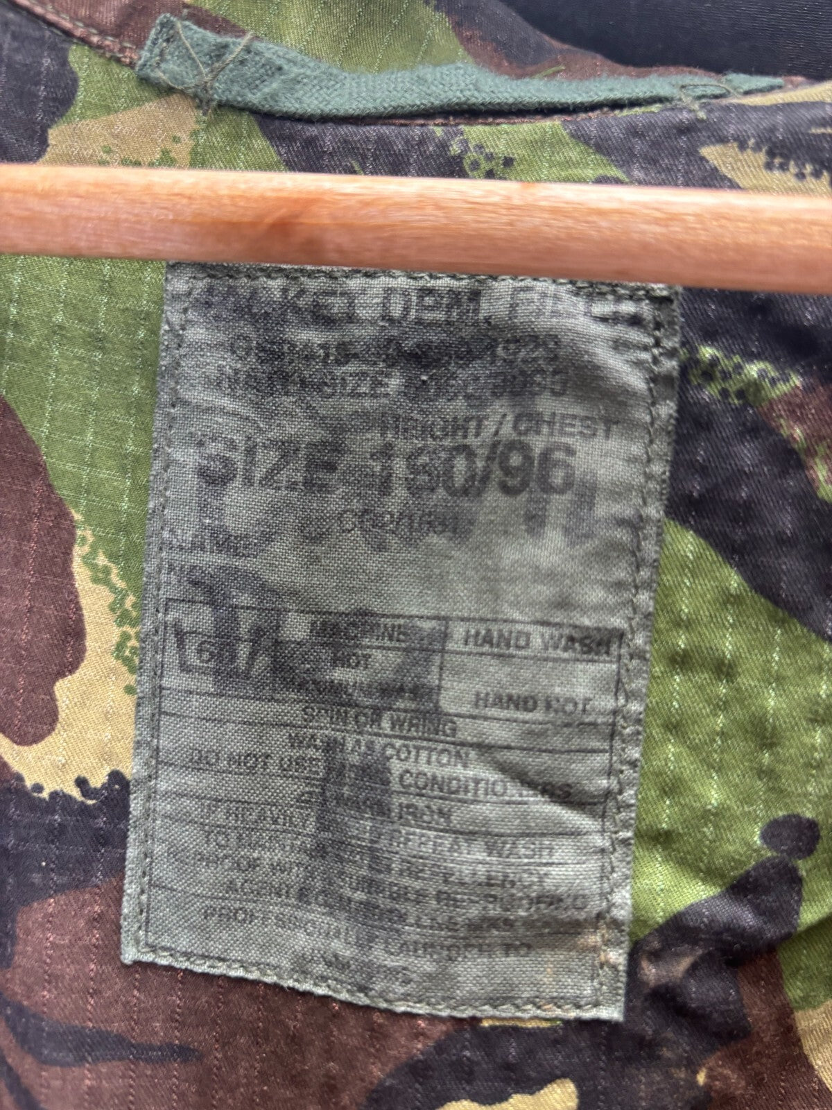 Genuine British Army DPM Woodland Field Jacket-Size 180/96 - The Militaria Shop