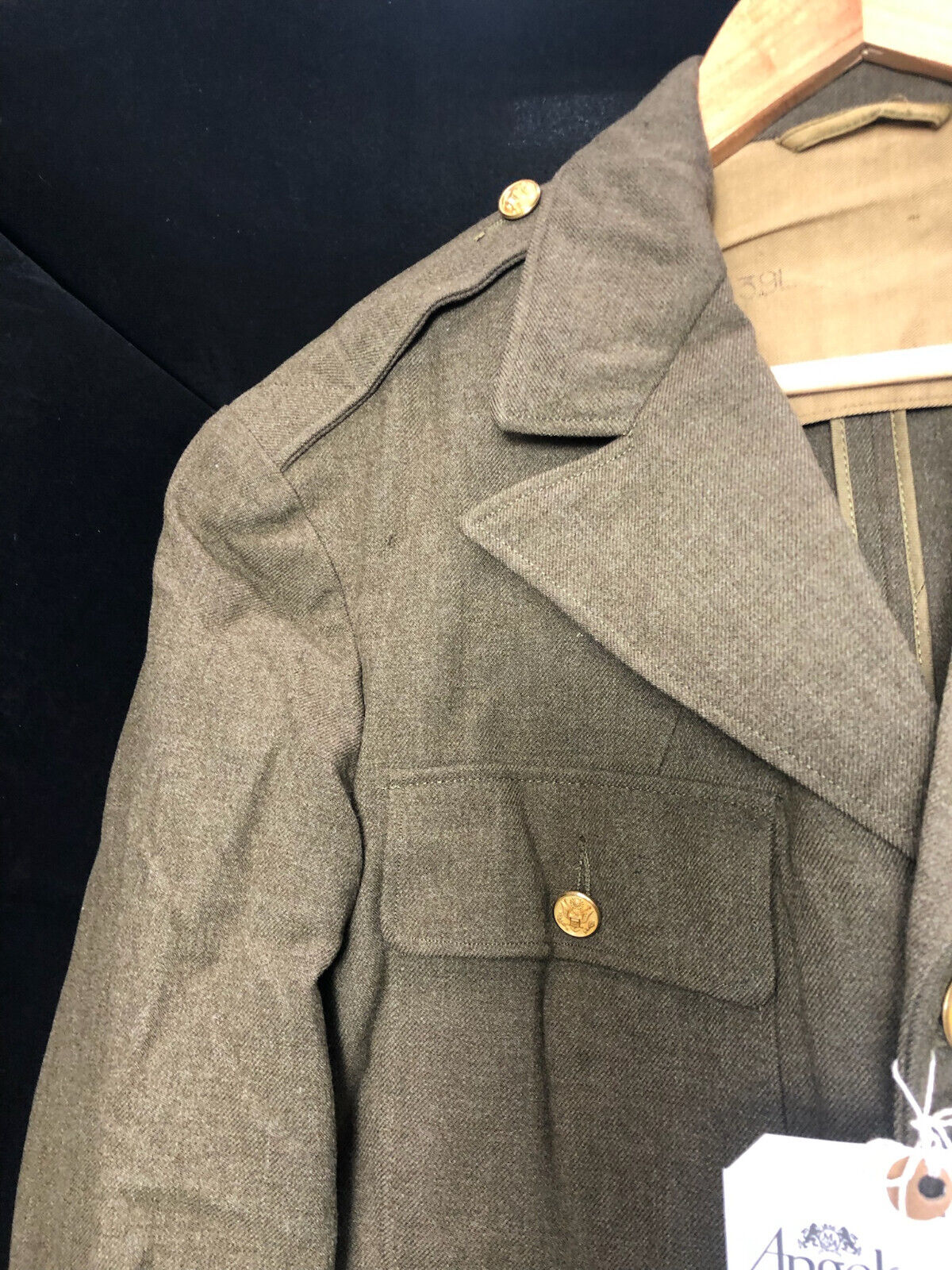 Original WW2 US Army Class A Dress Jacket - Private Ryan Prop - 39" Long - The Militaria Shop
