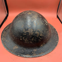 Load image into Gallery viewer, Original WW2 Mk2 British Army Brodie Combat Helmet &amp; Liner Set
