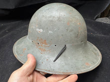 Load image into Gallery viewer, Original WW2 British Civil Defence Civillian Zuckerman Helmet - 1941 Dated
