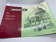 Load image into Gallery viewer, Original 1955 Sunbeam Motorcycle Sales Brochure &amp; Price List
