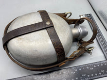 Load image into Gallery viewer, Interesting Swiss Army Medics Water Bottle with Leather Straps
