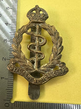 Load image into Gallery viewer, Original WW1 / WW2 British Army RAMC Royal Army Medical Corps Cap Badge KC
