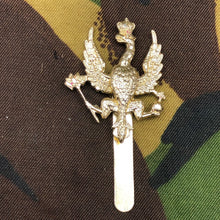 Load image into Gallery viewer, Genuine British Army Staybrite Cap Badge - 14th/20th King&#39;s Hussars - The Militaria Shop
