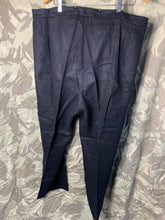 Load image into Gallery viewer, New Old Stock - Genuine British Civil Defence Serge Blue Trousers 42&quot;/43&quot; Waist
