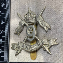 Charger l&#39;image dans la galerie, Original WW2 British Army 9th Queen&#39;s Royal Lancers Cap Badge
