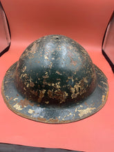 Load image into Gallery viewer, Original British Army WW2 Soldiers Military Combat Helmet
